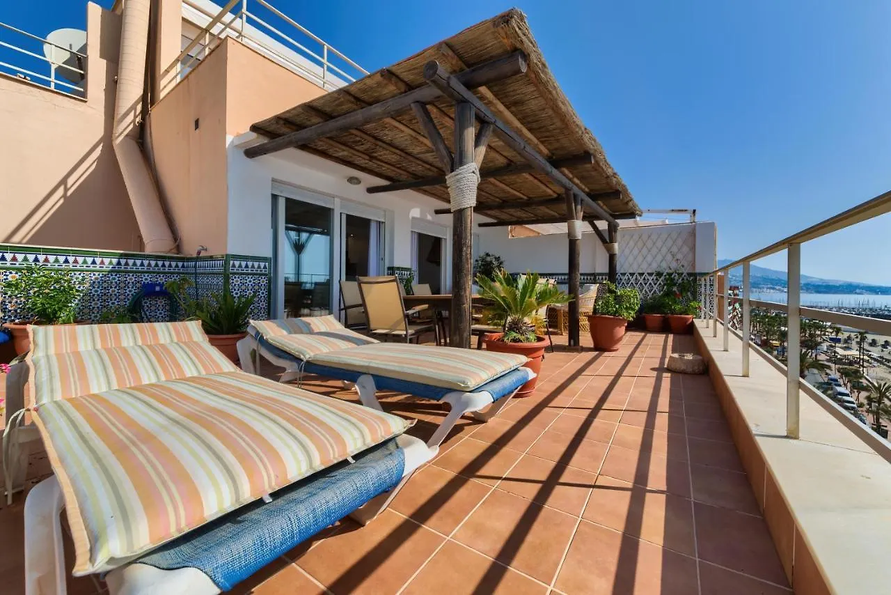 Holidays2Fuengirola Duplex With Stunning Sea View, Terraces,1St Line Beside Port アパート